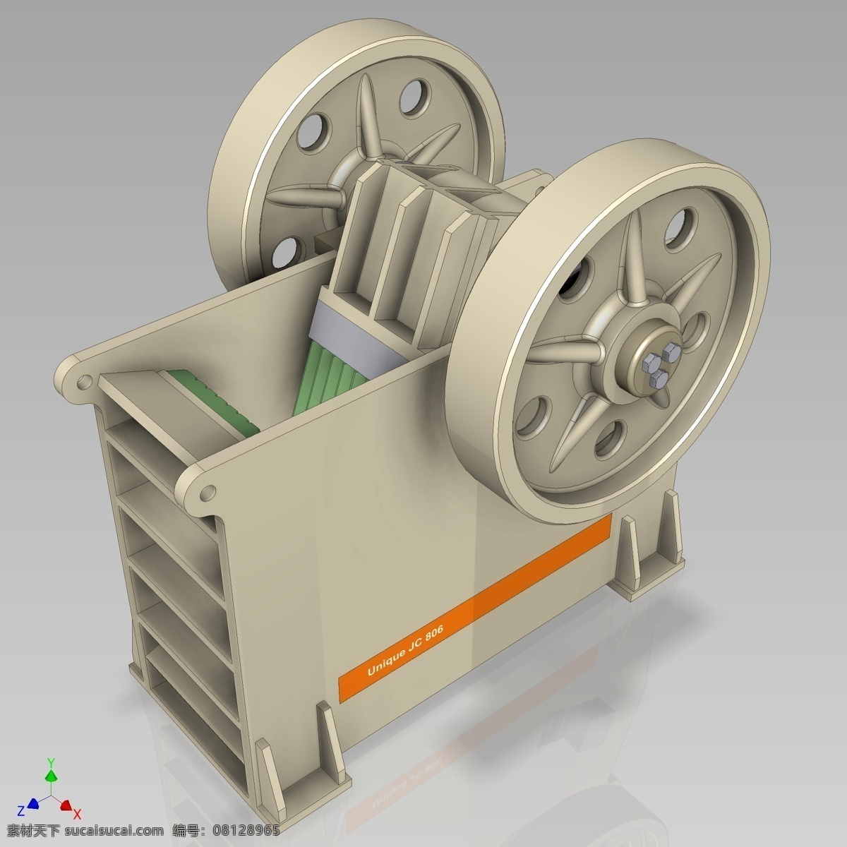 颚式 破碎机 颚式破碎机 3d模型素材 其他3d模型