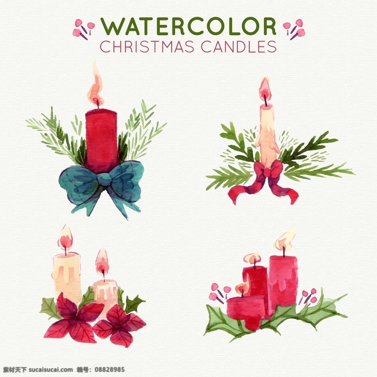 水彩 绘 节日 蜡烛 矢量 花边框 边框 底纹 淡彩 紫色花 纹理 底纹边框 边框相框