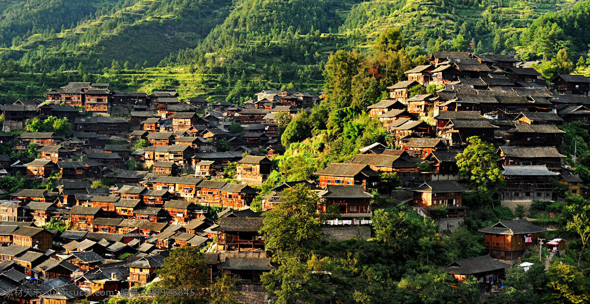 唯美 风景 风光 旅行 人文 贵州 千户苗寨 苗寨 苗族建筑 西江千户苗寨 旅游摄影 国内旅游