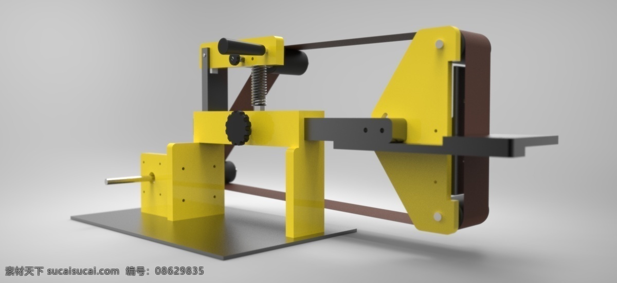kmg 砂带 磨床 带 3d模型素材 电器模型