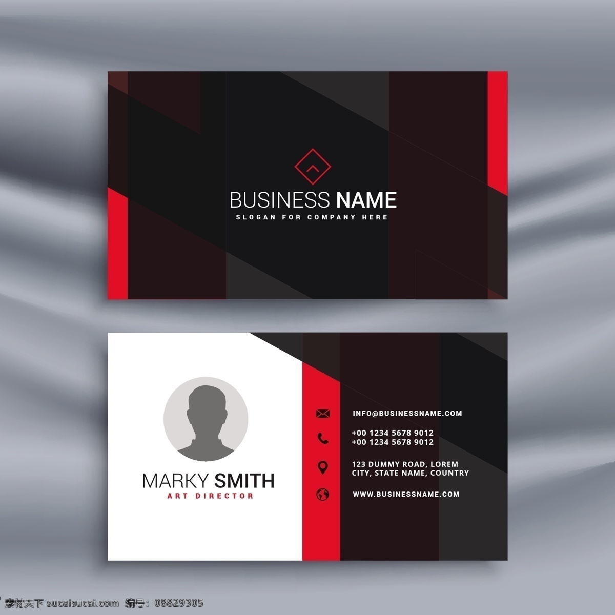 优雅 现代 企业 卡 标志 名片 商务 抽象 办公室 模板 布局 联系 介绍 黑色 公司 品牌 创意 文具 企业身份 身份