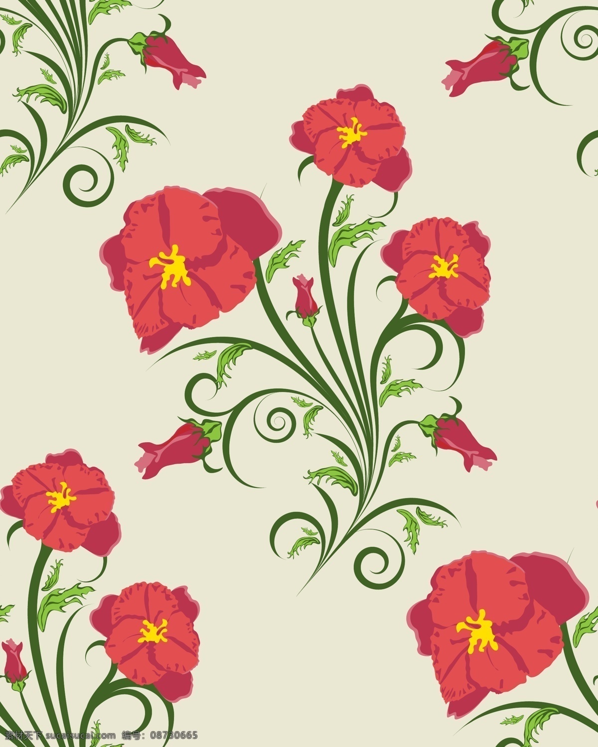 矢量 精美 鲜花 线条 花纹 蝴蝶 花瓣 花边 花朵 绿叶 矢量素材