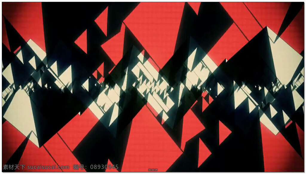 抽象 动态 三角形 红色 dj 背景 视频 破碎 虚空 动感 节奏 科技 抒情 酒吧 舞台 师用