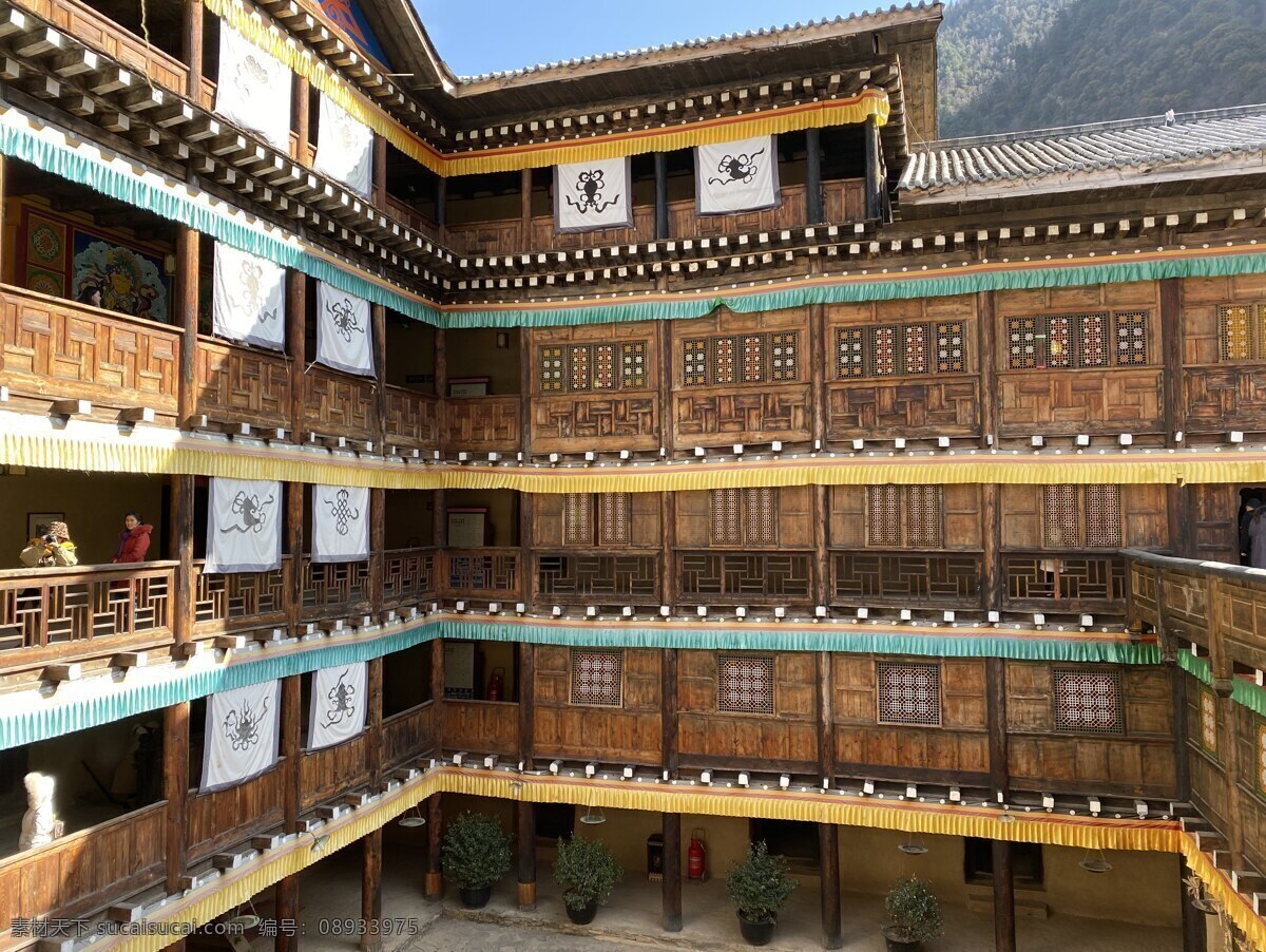 木屋 木头房子 少数民族 特色建筑 民族元素 景点 自然景观 建筑景观