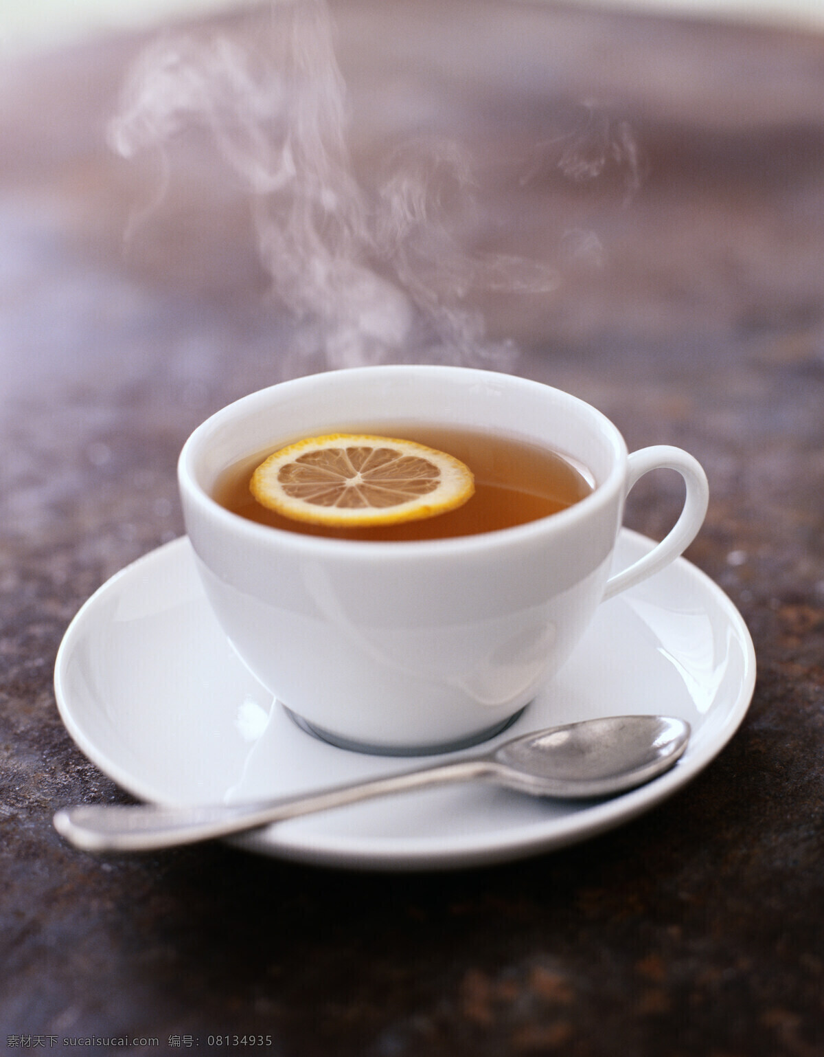 柠檬茶 茶杯 茶水 柠檬片 生活百科 生活素材 摄影图库