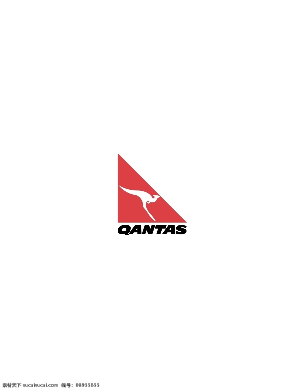 qantas logo 设计欣赏 民航业 标志设计 欣赏 矢量下载 网页矢量 商业矢量 logo大全 红色