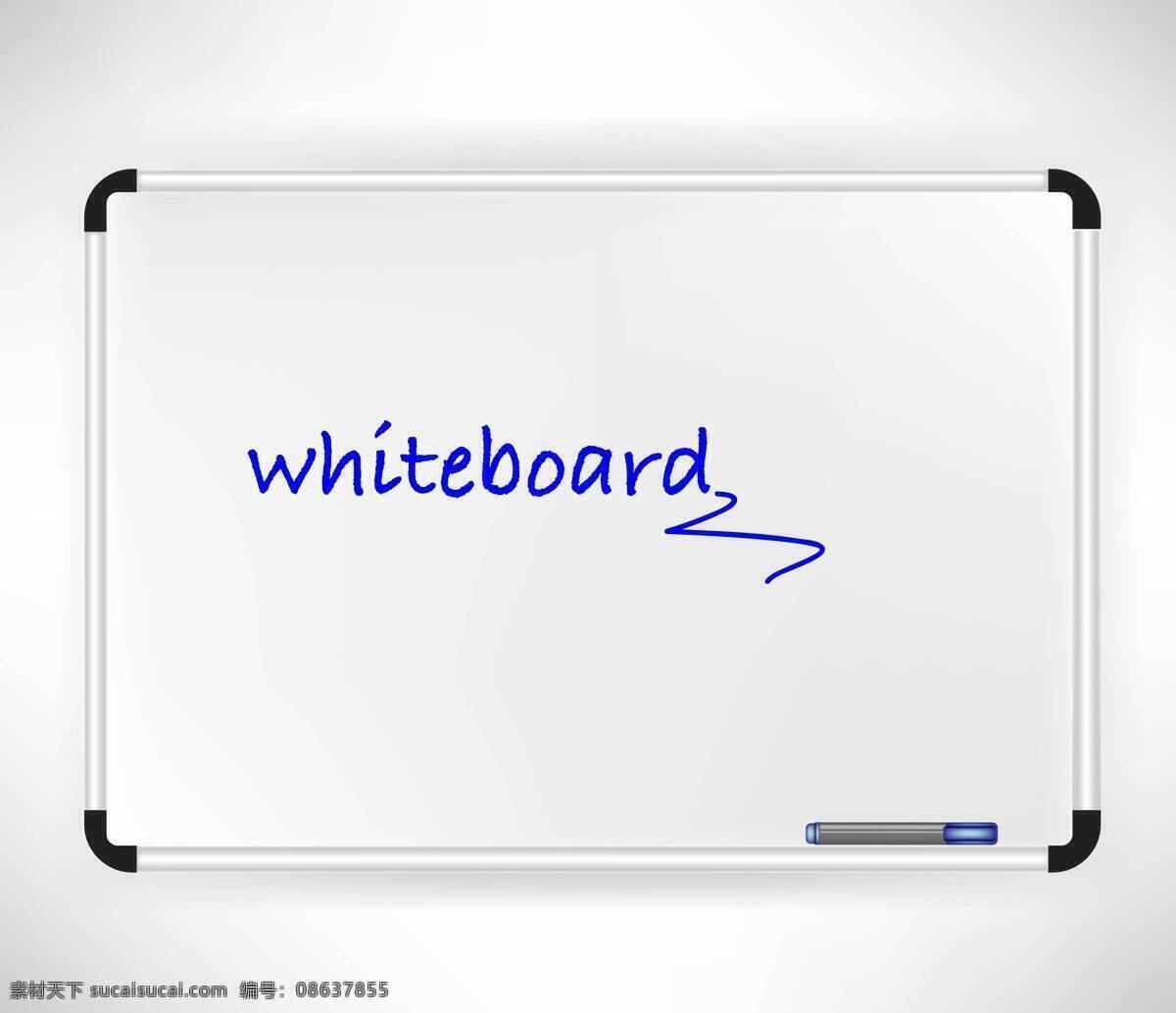 白色 书写板 矢量 写字板 书字板 手写板 水笔 矢量图 其他矢量图