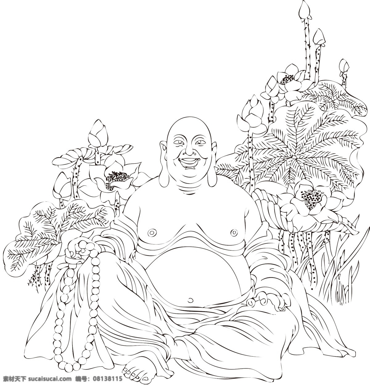 弥勒佛 弥勒佛素材 模板下载 观世音 菩萨 荷花 佛像 佛珠 psd素材 ps分层 ps 分层 源文件