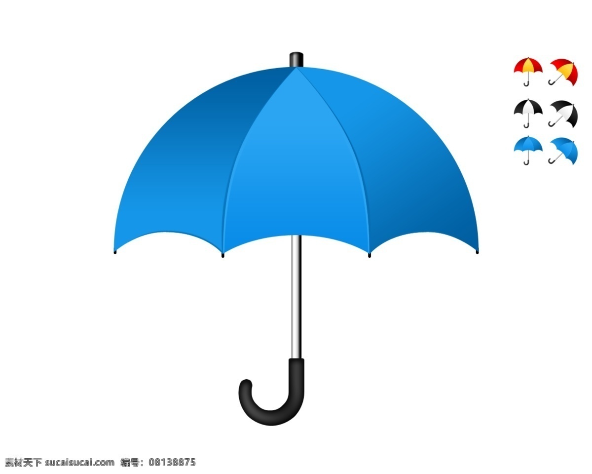 雨伞 图标 设计素材 psd源文件