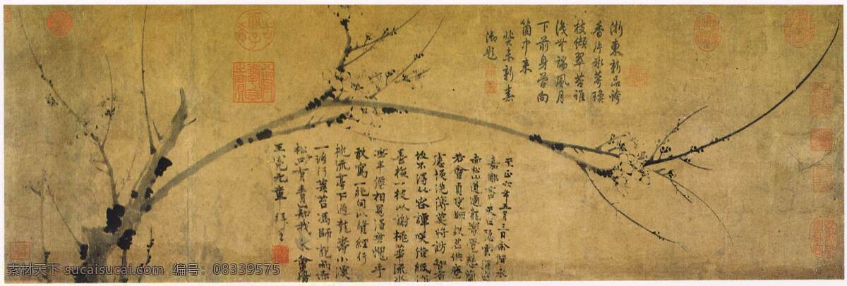 王冕墨梅 绘画书法 文化艺术