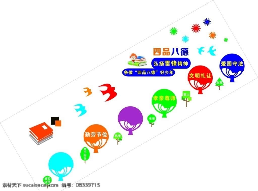 校园楼梯文化 校园 文化 学校 楼道 楼梯 文化艺术 绘画书法