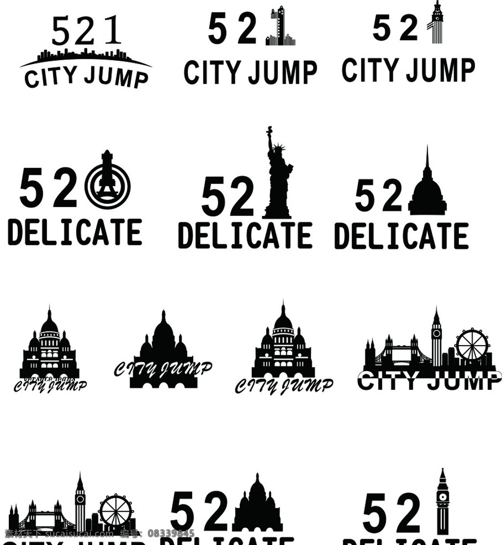 521 变形 印花 自由女神 毛衣提花 t恤印花 城堡 城市剪影 伦敦眼 埃菲尔铁塔 图案 服装设计