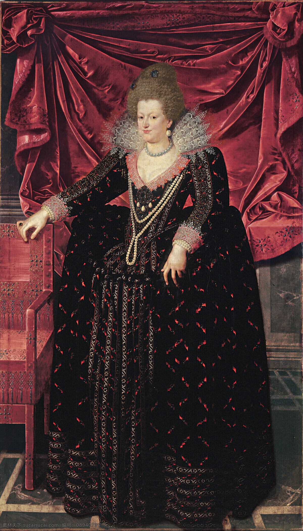 绘画书法 文化艺术 油画 玛丽德梅弟奇 法国王后 亨利四世 路易十三之母 法国摄政王 意大利 托斯卡纳 大公 女 欧洲世代名门 巴洛克 时代 著名 女性 装饰素材