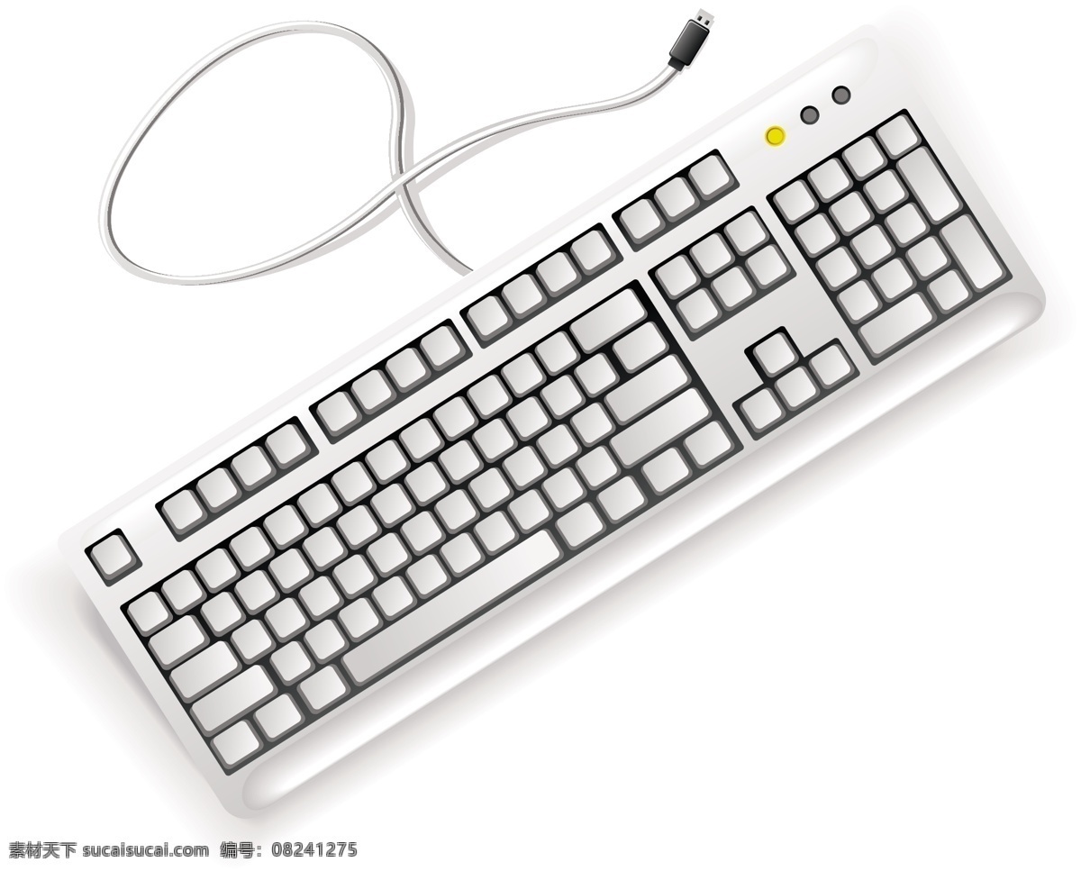 白色 电脑 键盘 向量 电脑键盘 白色的电脑 矢量 无 背景 计算机 计算机的白色 黑色 矢量图 其他矢量图