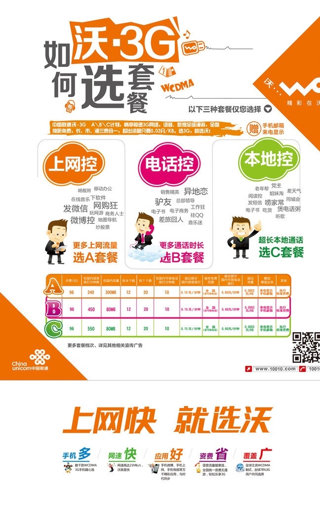 中国联通 3g 沃 联通 手机 广告设计模板 源文件