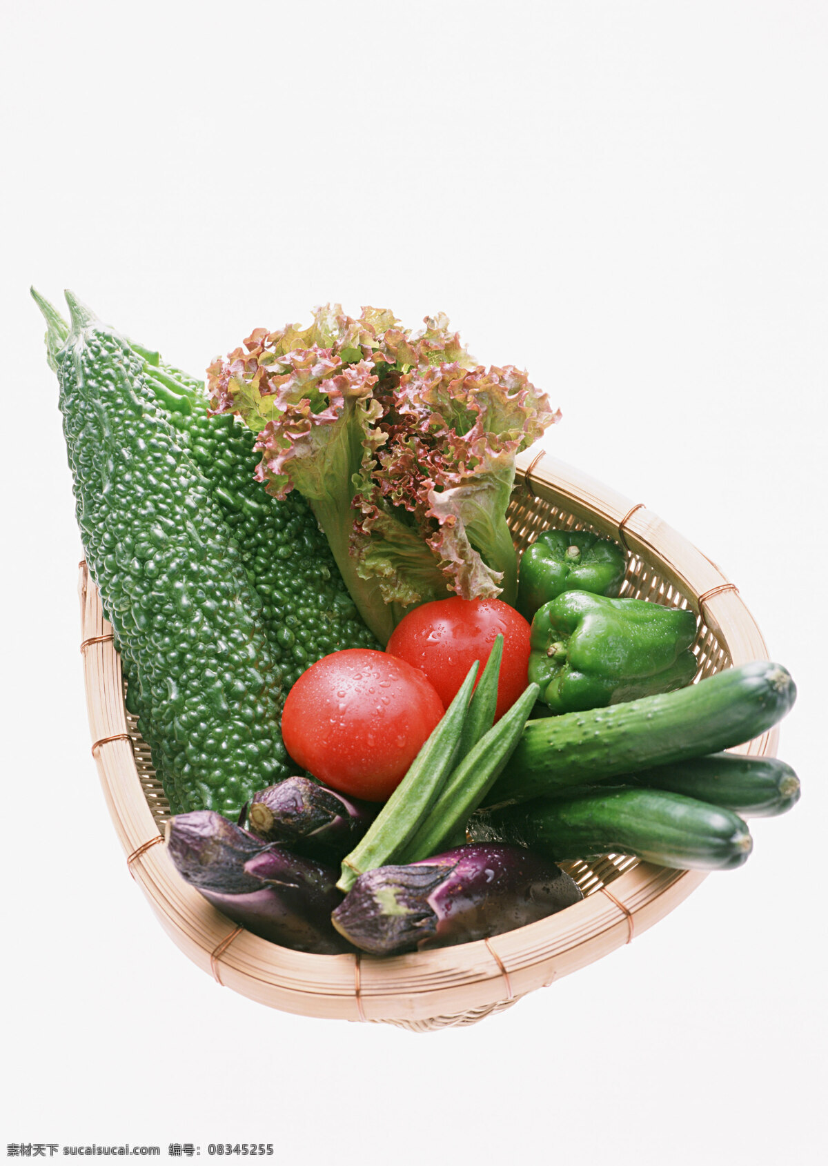 蔬菜水果特写 西红柿 青椒 生菜 苦瓜 茄子 生物世界 蔬菜 摄影图库