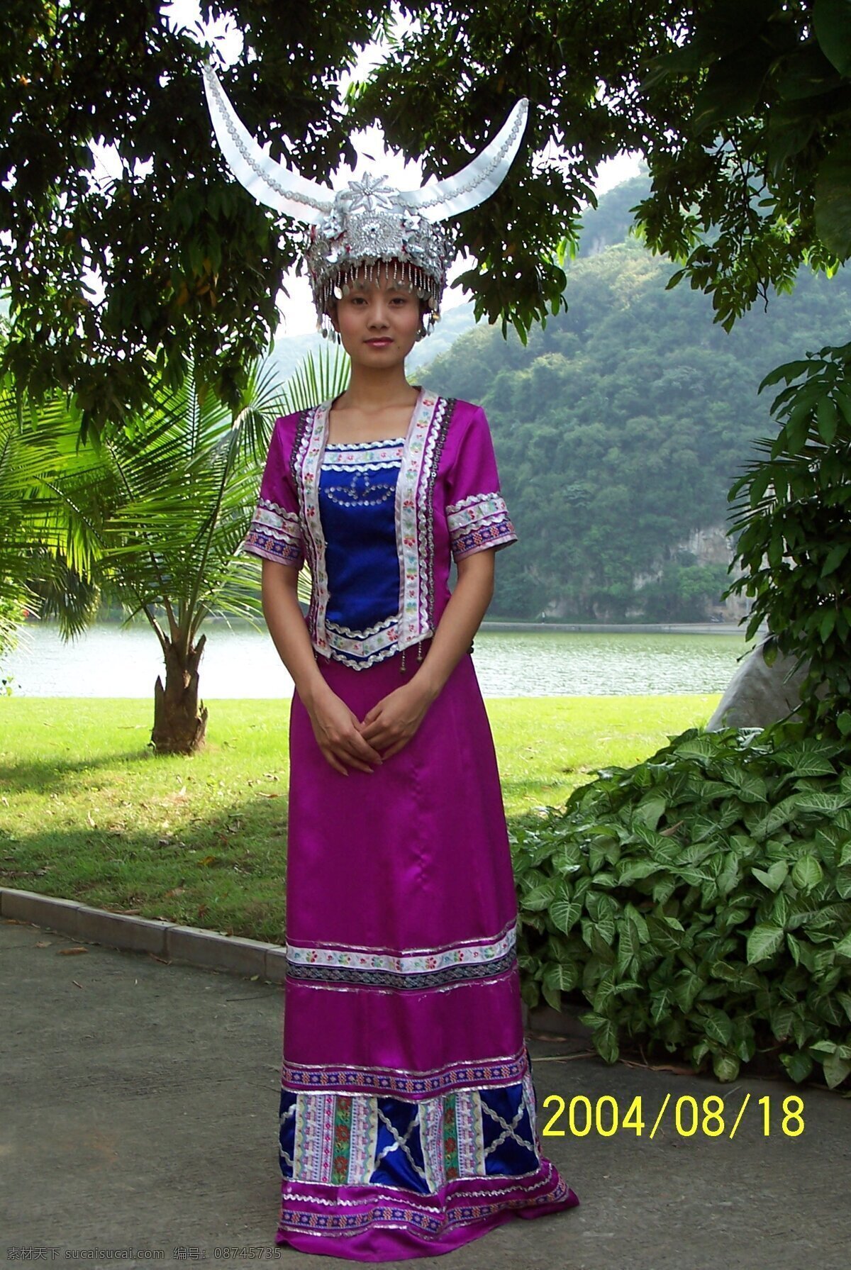 侗族盛装 文化艺术 传统文化 摄影图库