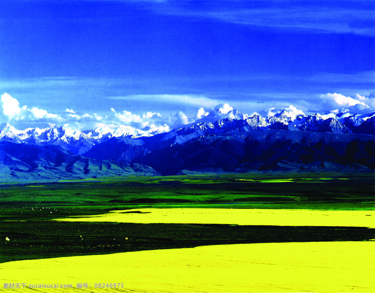 新疆 美丽 风景 天山 天池 蓝色