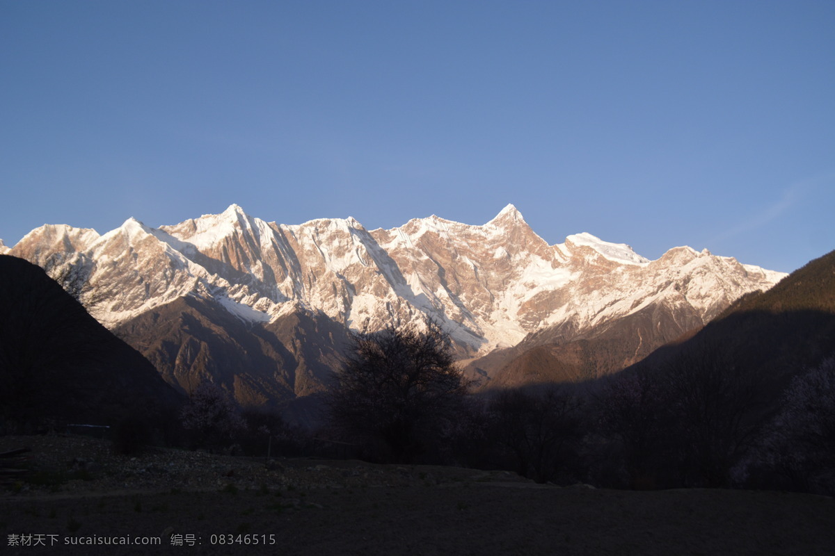 南迦巴瓦 风景 西藏 第三大山峰 日照金山 自然风景 雪山 景观 风景名胜 自然景观 林芝风景