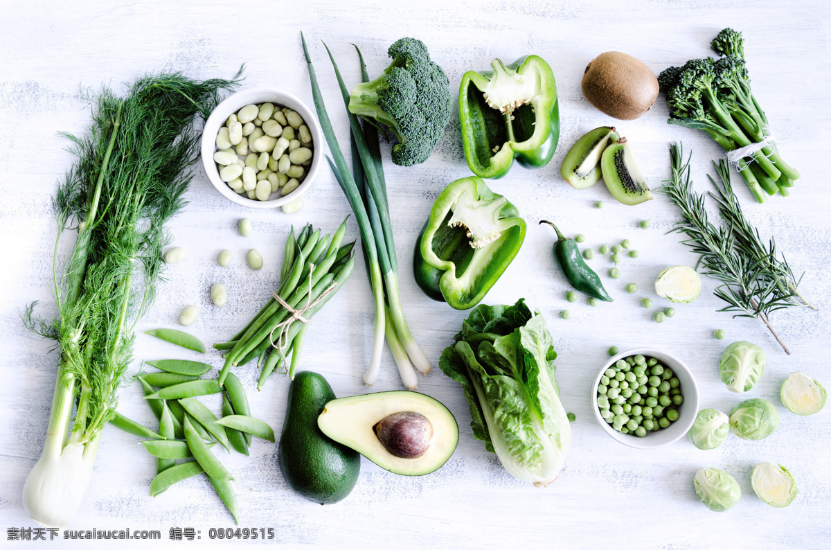 营养 丰富 绿色 蔬菜 营养丰富 绿色蔬菜 芹菜 柿子椒 大葱 西兰花 蔬菜图片 餐饮美食
