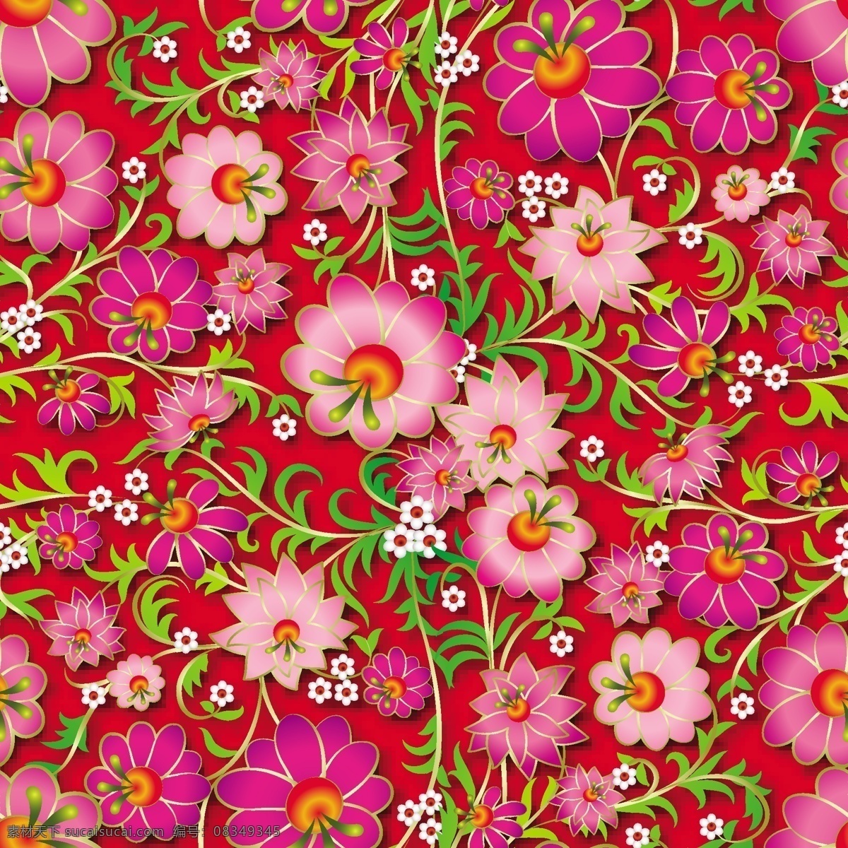 粉色 花朵 背景 图案 花纹 包装印刷 矢量 牵牛花 包装 底纹 礼盒 爱情 婚礼 情人节 纹理