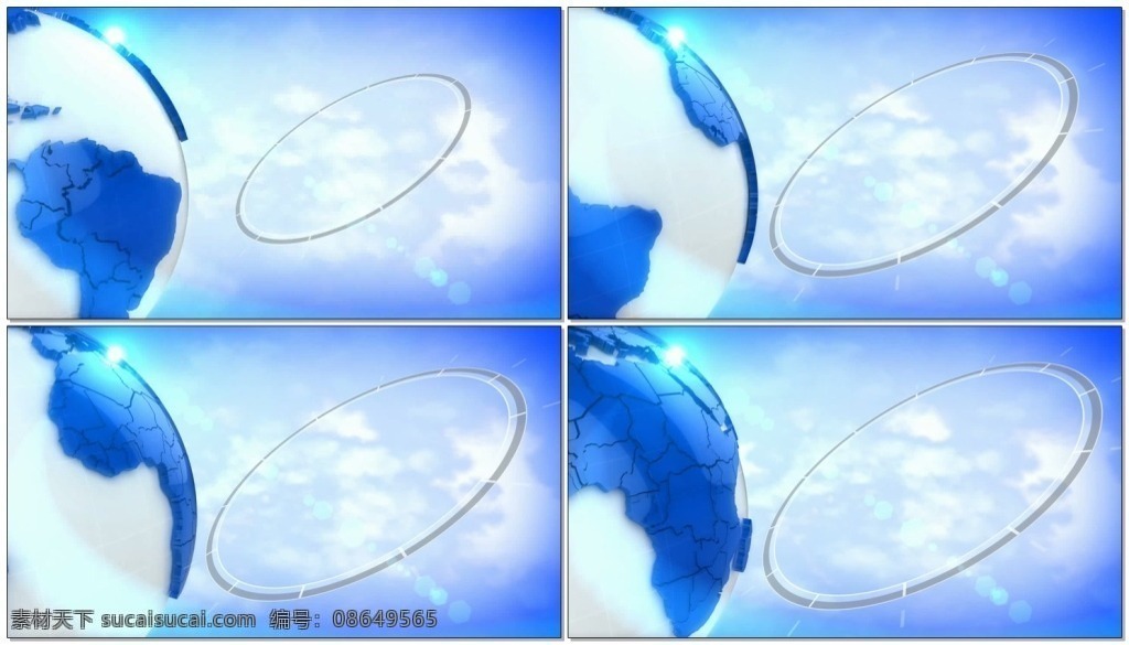 蓝色 背景 视频 球体 装饰 高清视频素材 视频素材 动态视频素材
