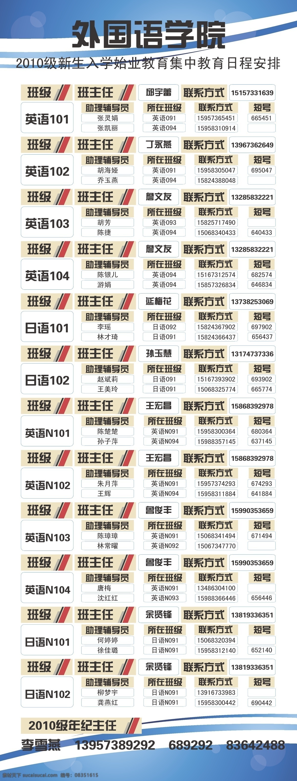 班主任 名单 x展架 背景 底纹 蓝色 现代科技 展板模板 班主任名单 矢量 其他展板设计