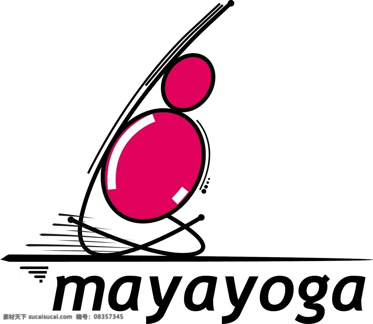 玛雅瑜伽 矢量标志下载 免费矢量标识 商标 品牌标识 标识 矢量 免费 品牌 公司 白色