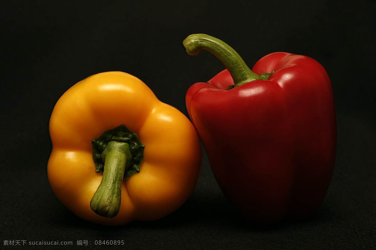 时令蔬菜 设施蔬菜 有机蔬菜 红彩椒 黄彩椒 蔬菜 生物世界