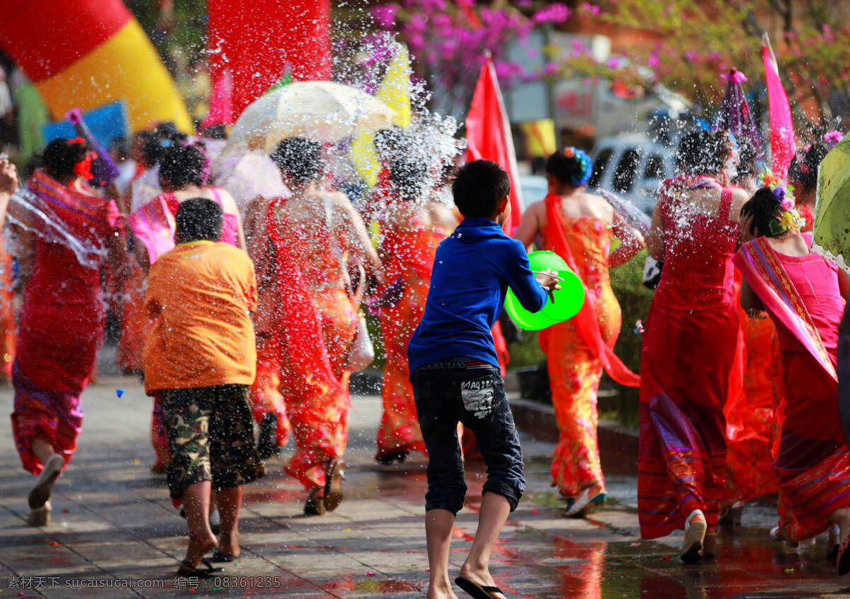 德宏风光 德宏 芒市 傣族 泼水 民族 节日 喜庆 欢快 人文景观 旅游摄影