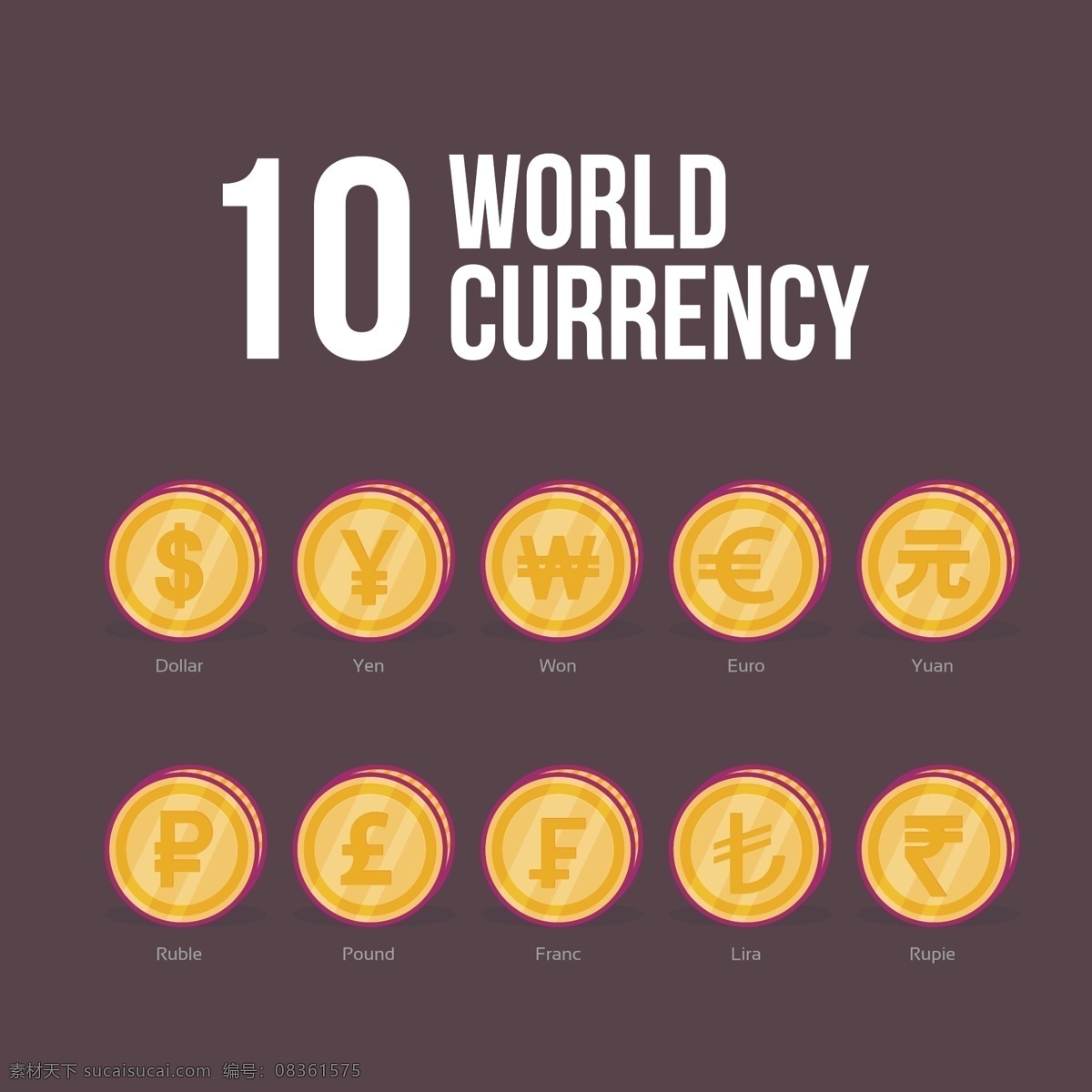 世界货币设计 货币 世界 符号 黄金 美元 经济 国家 硬币 文化 欧元 光明 英镑