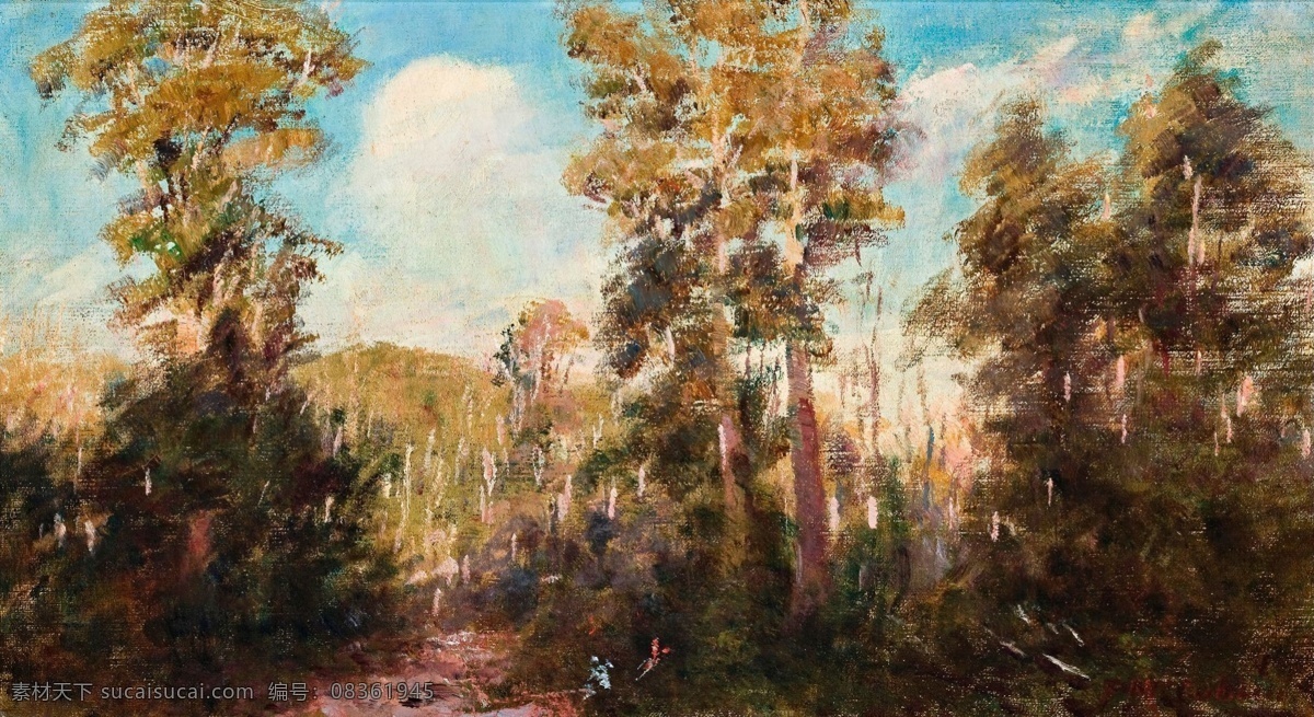 narbethong 大师 画家 风景画 静物 油画 建筑 装饰画 near campsite mccubbin frederick 人物 高清 西方 国外 现代 家居装饰素材