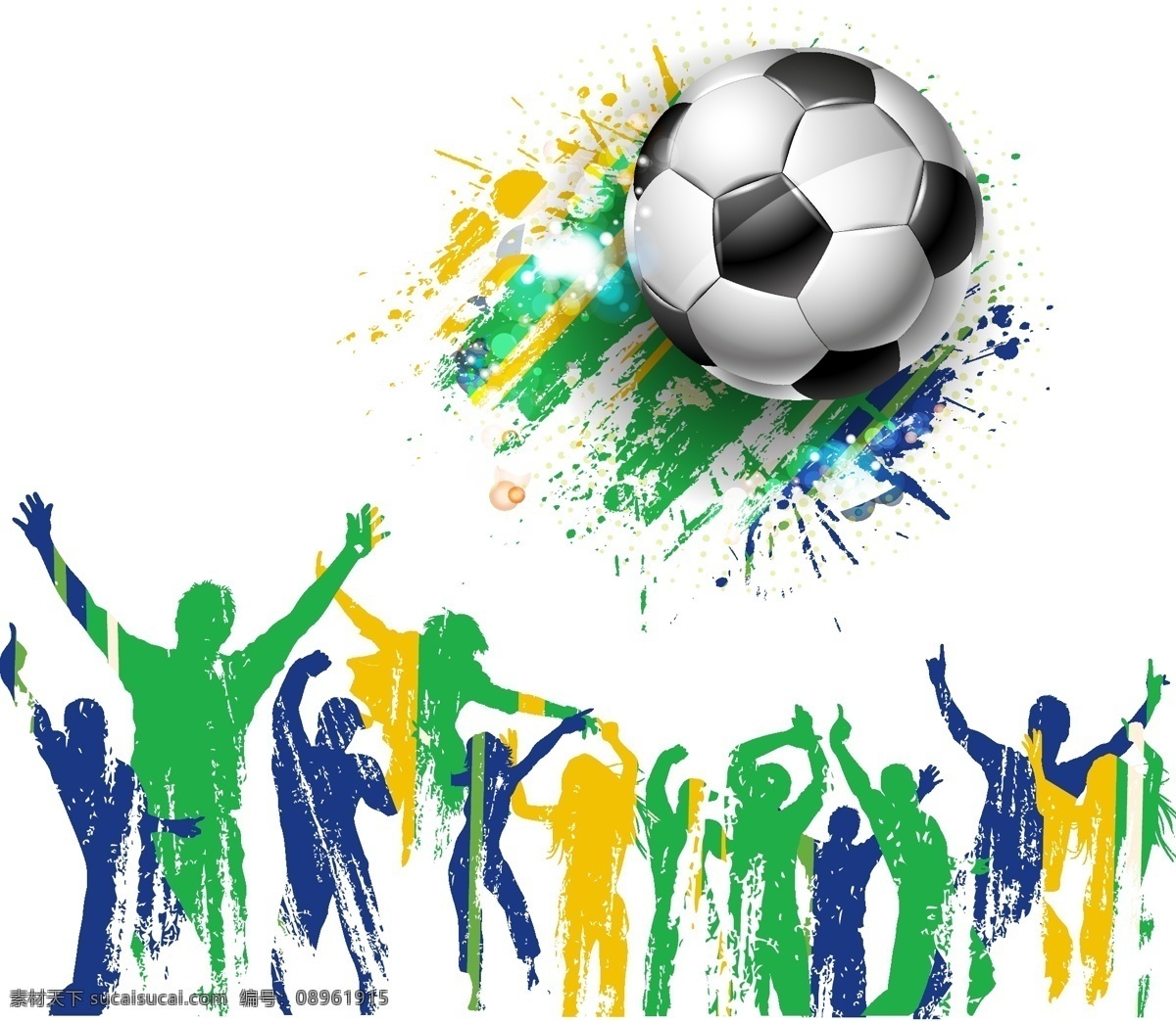 墨迹 喷溅 足球 模板下载 世界杯 2014 墨迹喷溅 插图人物 体育运动 生活百科 矢量素材 白色