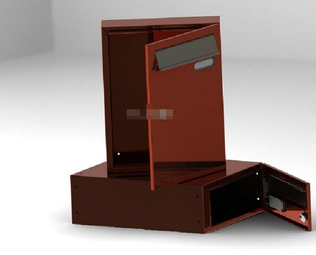 邮筒 3d 模型 3d模型下载 三维模型下载 step文件 3d模型素材 其他3d模型