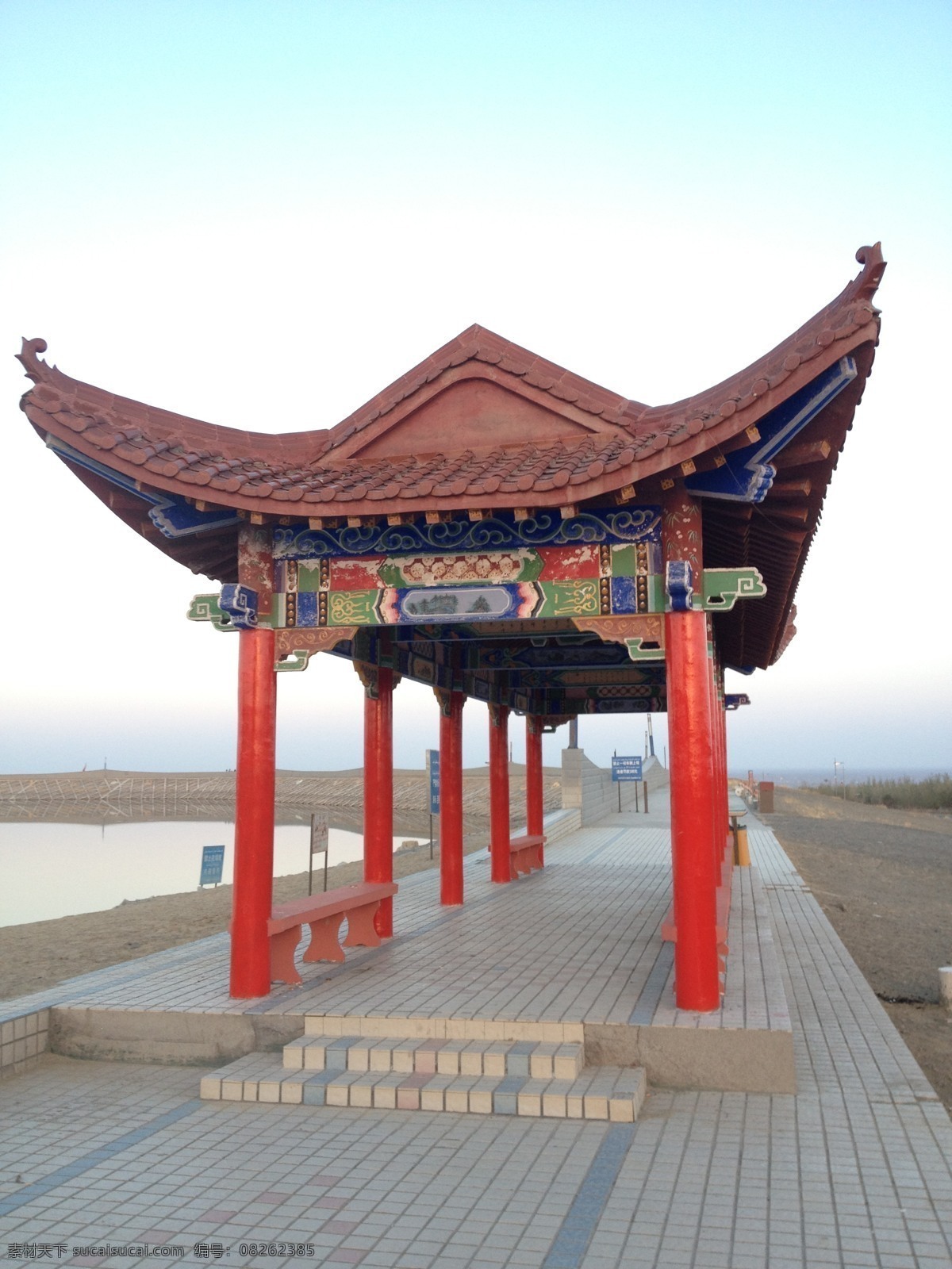 亭子 古典亭子 红色亭子 亭 长亭 亭角 建筑景观 自然景观