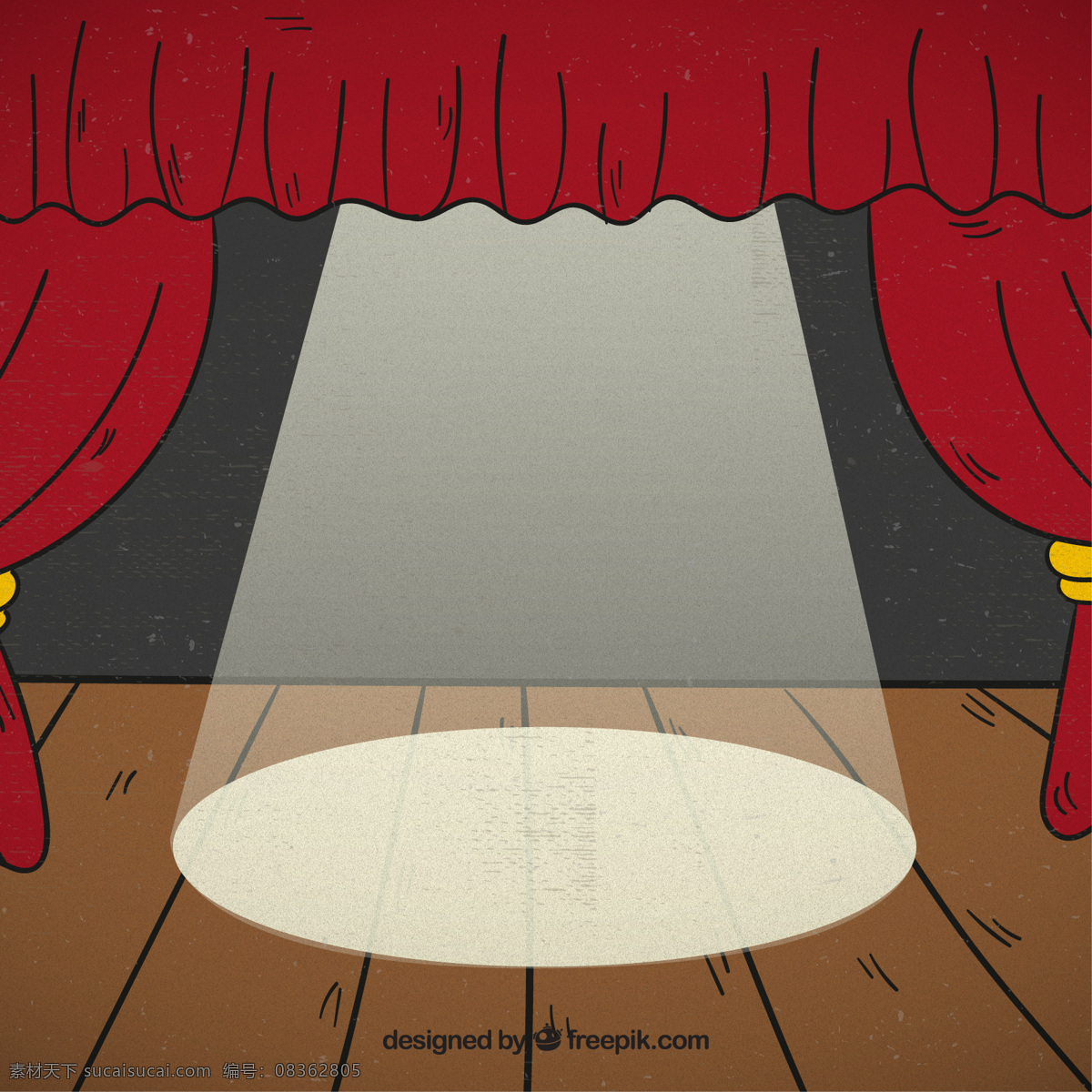带有 红色 窗帘 木制 舞台 背景 手 红 手绘 事件 木背景 绘画 音乐会 戏剧 表演 古典 娱乐 场景