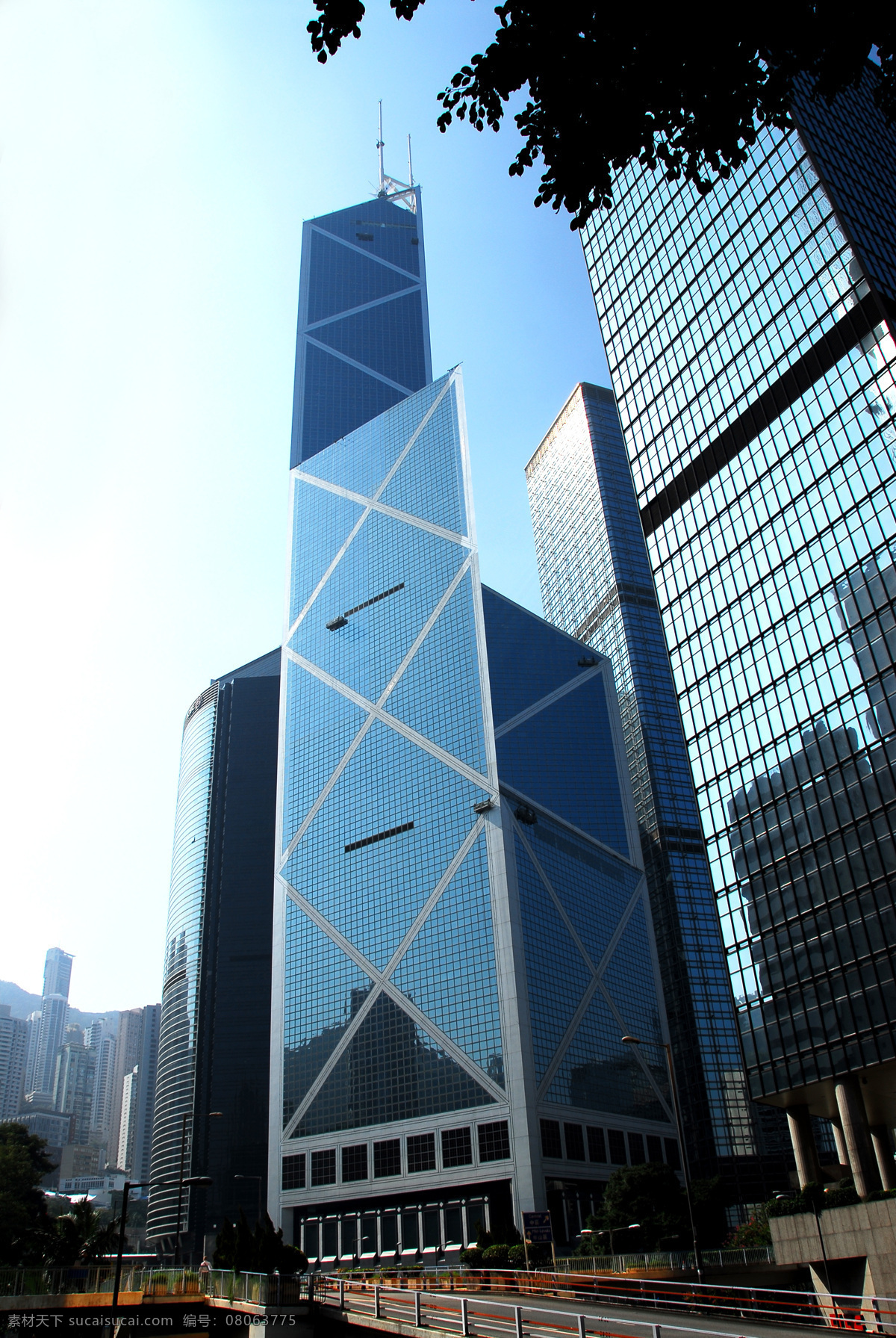 中银香港 中银大厦 香港著名建筑 贝聿铭 香港建筑 自然景观 建筑景观 黑色