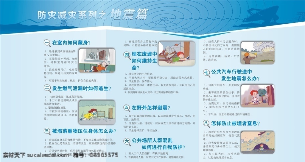 预防地震知识 地震知识 预防地震 认识地震 预防 地震 地震讲解