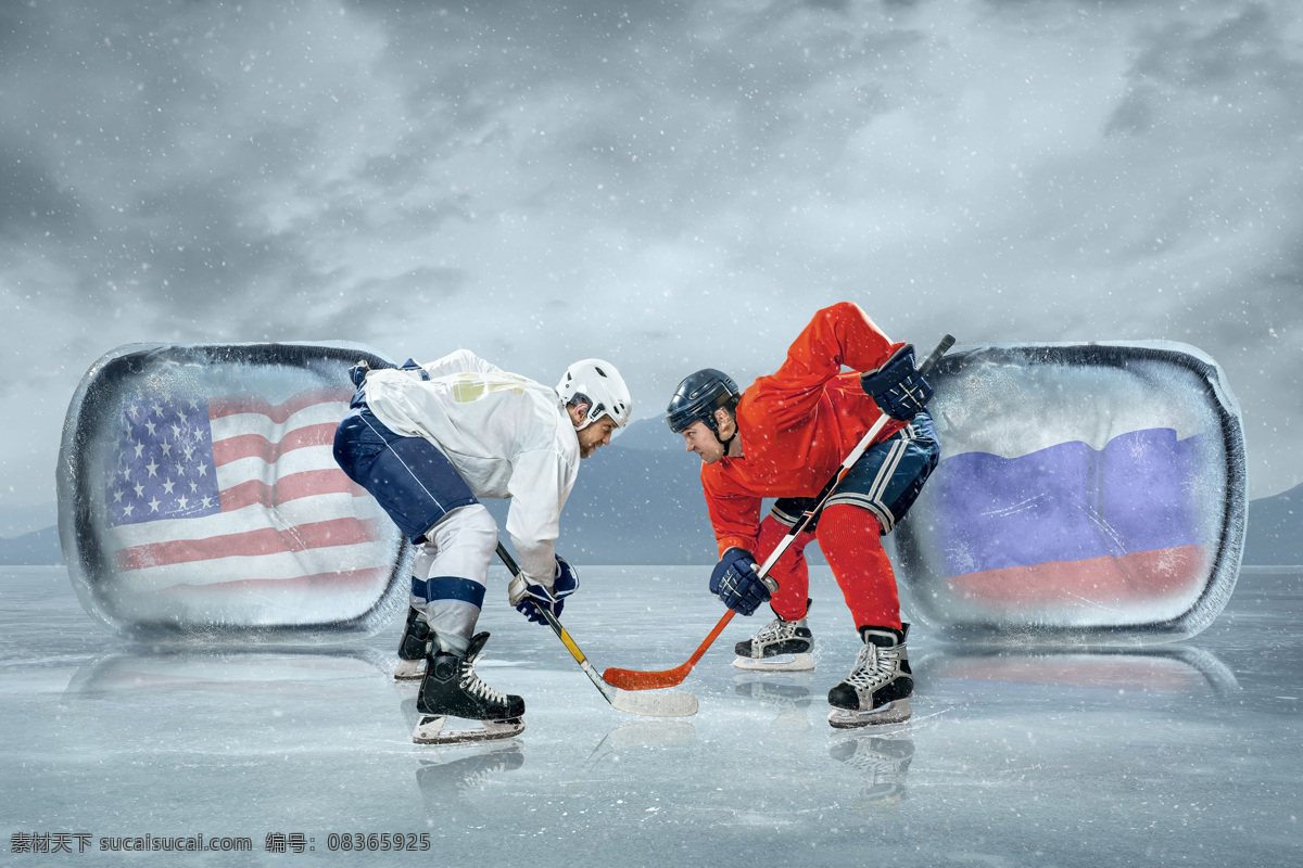 对垒 两 国运 动员 运动员 冰上曲棍球 冰上运动 运动 体育运动 生活百科 灰色