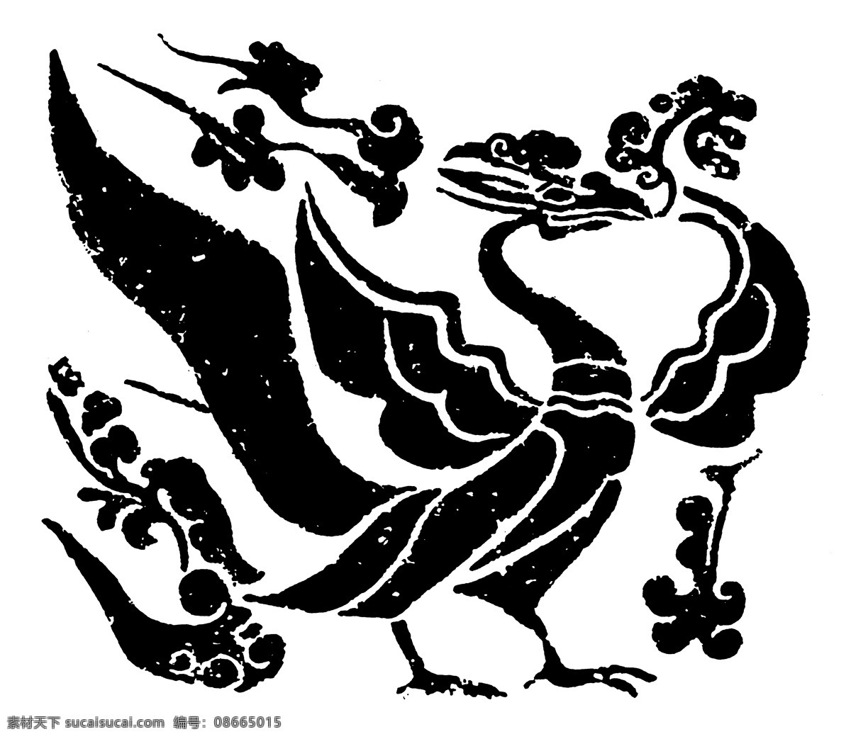 花鸟图案 魏晋 南北朝 图案 中国 传统 中国传统图案 设计素材 装饰图案 书画美术 白色