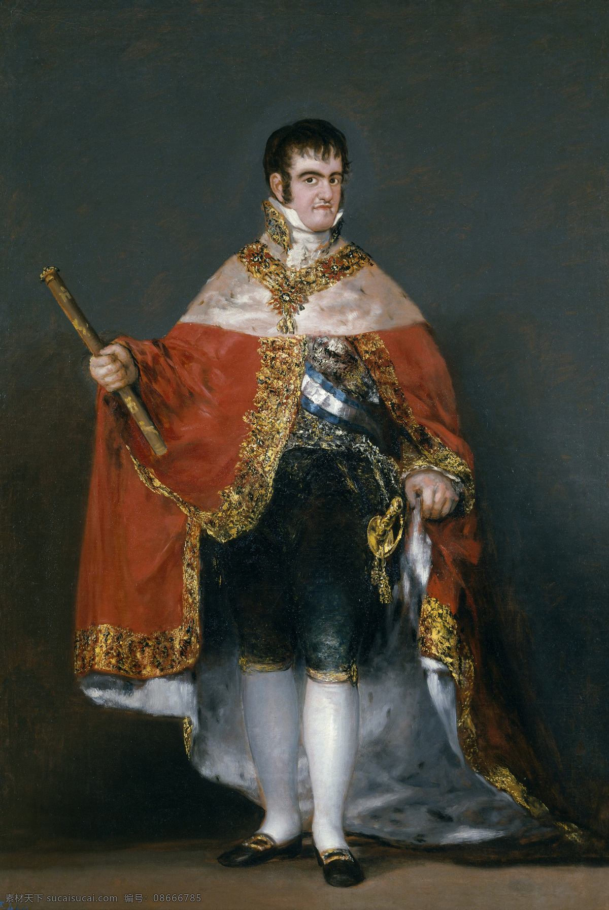 弗朗西斯科 戈雅 作品 国王 费尔南多 七 世 普拉多 油画肖像艺术 浪漫主义 西班牙画家 绘画书法 文化艺术