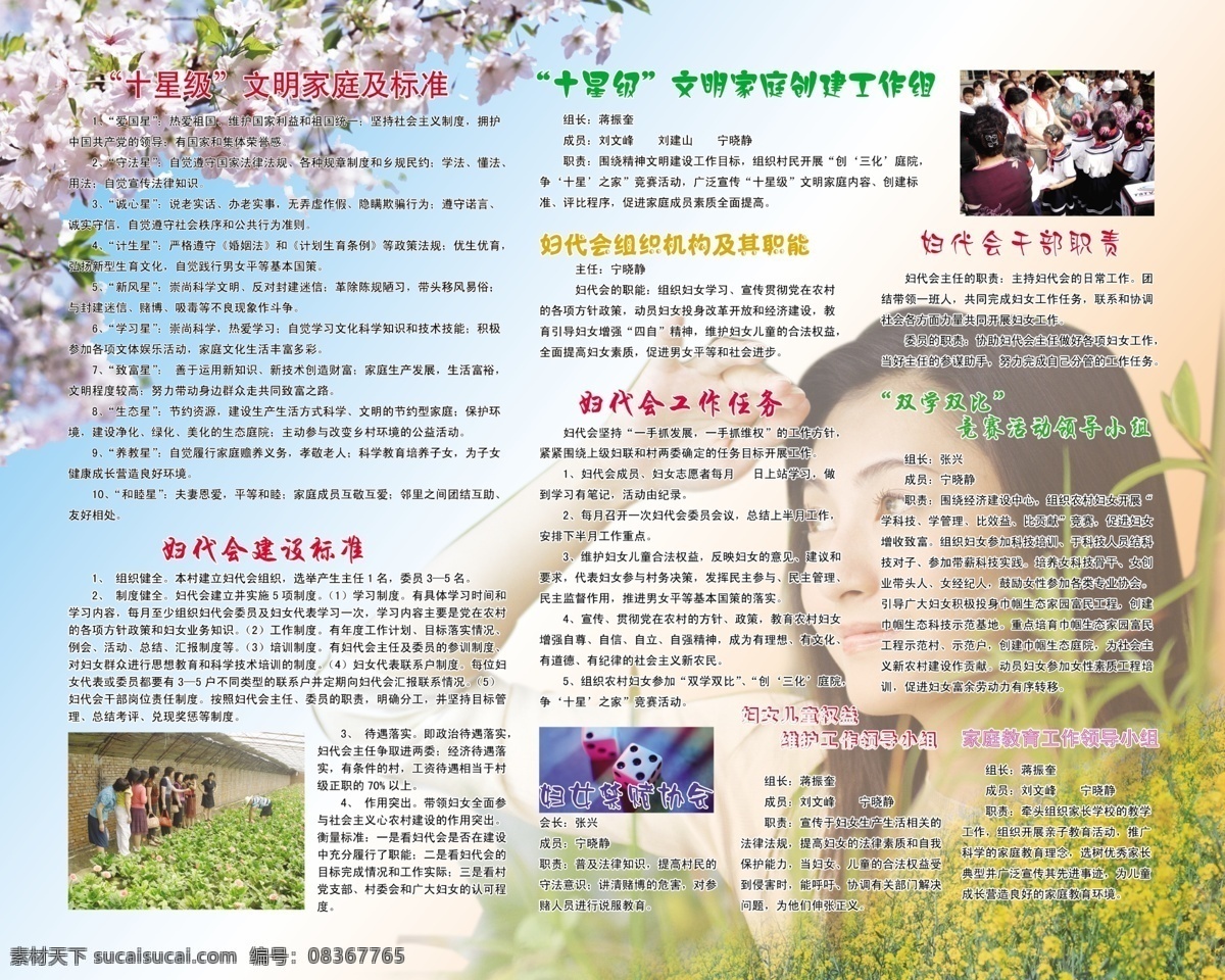 分层 源文件库 制度 妇代会 各种 模板下载 十星级 文明 家庭 标准 建设 组织机构 职能 工作任务 干部职责 双学双比 妇女儿童权益 家庭教育 展板 其他展板设计