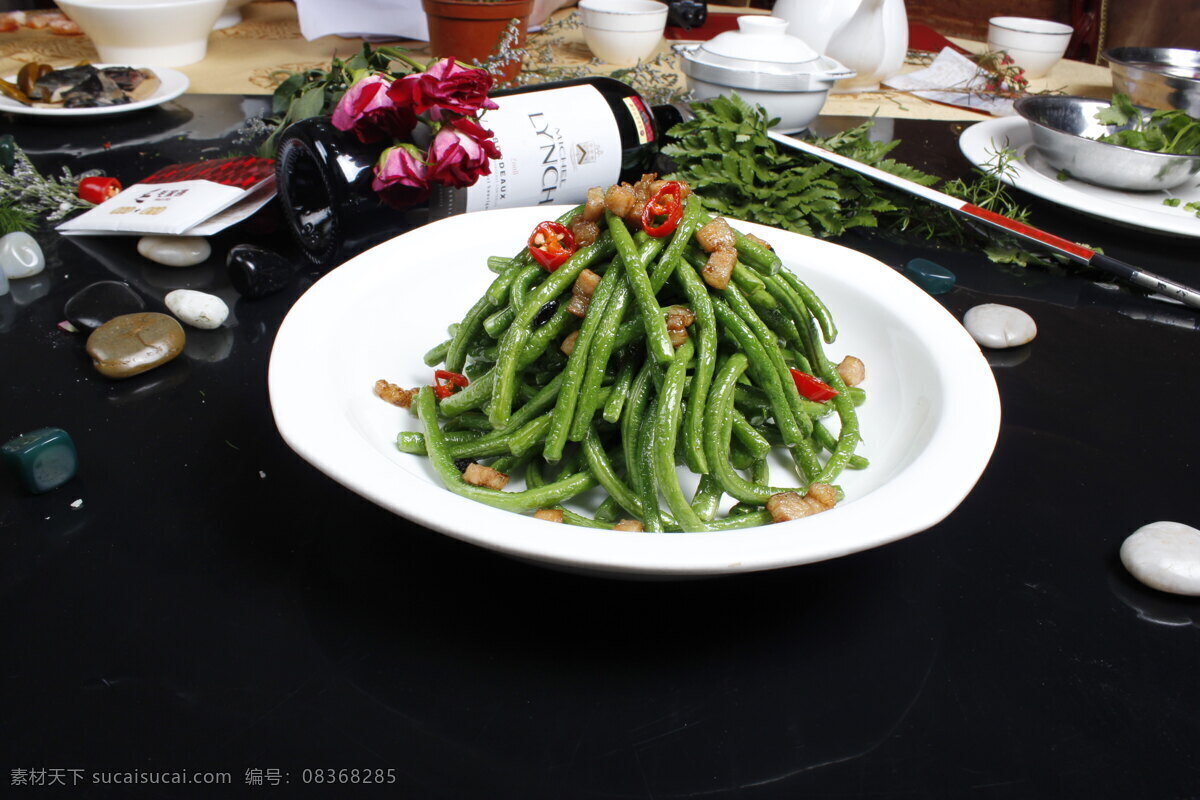 大碗豇豆 美食 菜品 菜谱 餐饮 传统 中餐 色香味 绿色食品 土家菜 辣椒 小炒 湘菜 高清 写真照片 传统美食 餐饮美食