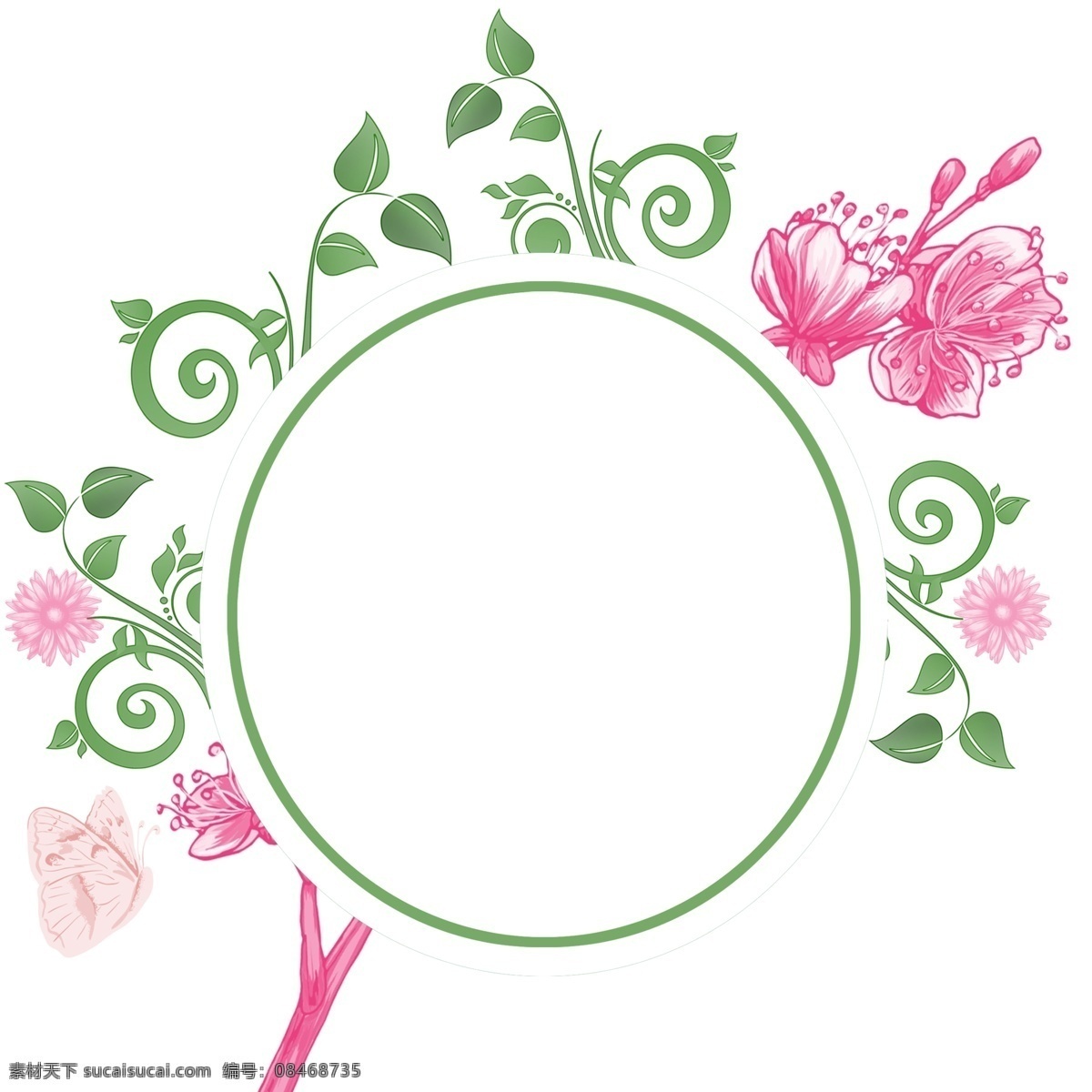 夏日 边框 花朵 花纹 小清新 糖果色 透明底 免扣 好看 框架 玫瑰 简约 花儿 花叶 花瓣 花藤 鲜花