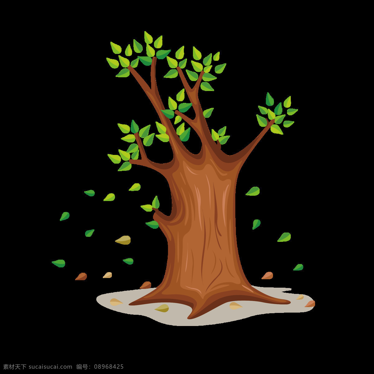 卡通装饰树木 树木 植物 卡通 简约 图案 树