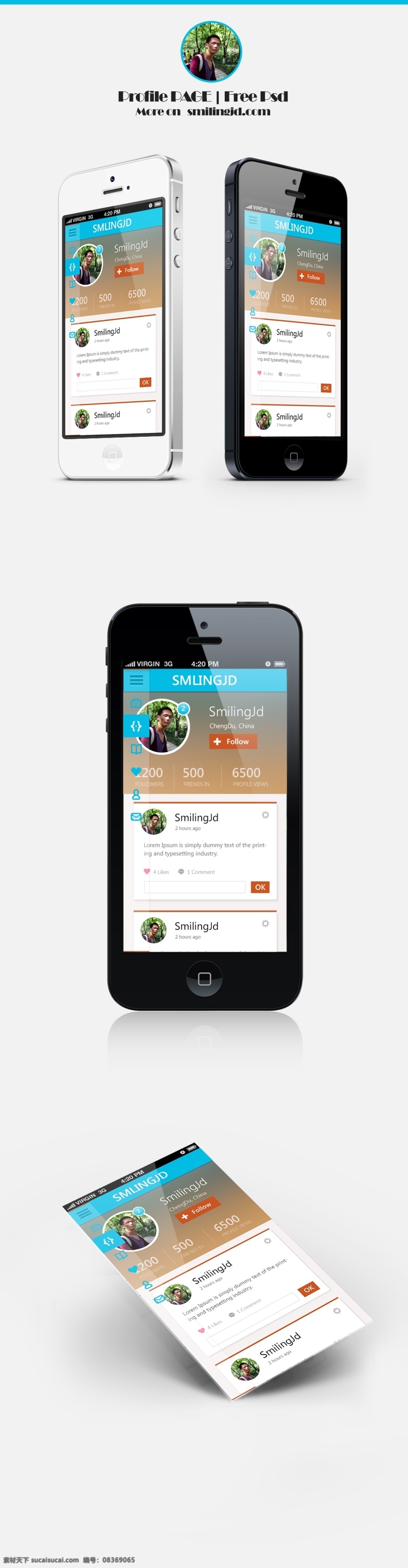 profile card download menu mobile ui web 登陆 黑板 界面 ue dropdown login key time slider kit chat black switch 平面 软件 图标 时间 滑动 聊天 网页 模板 手机界面 音乐 开关 名片 移动 smilingjd 名片卡 其他名片