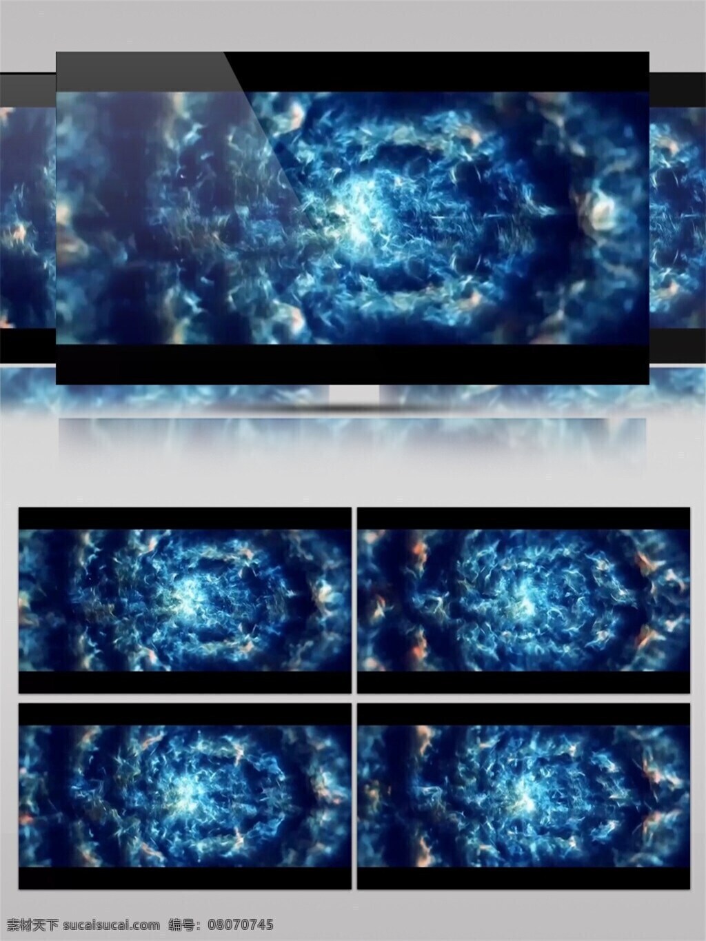 蓝色 星空 云彩 视频 3d视频素材 酒吧舞台 梦幻 特效 光 晚会舞台背景 渲染灯光 月球