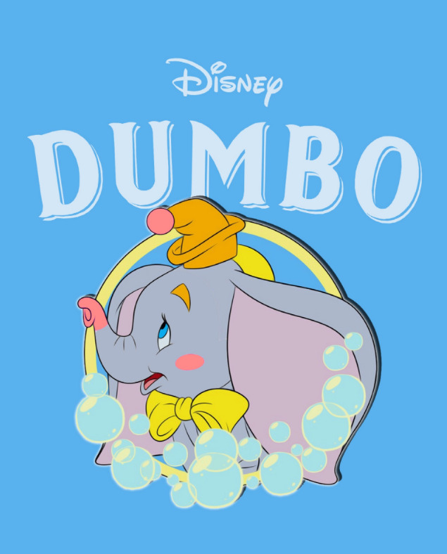 小飞象 大象 粉红泡 dumbo 迪士尼 粉红象 印花图案 卡通设计