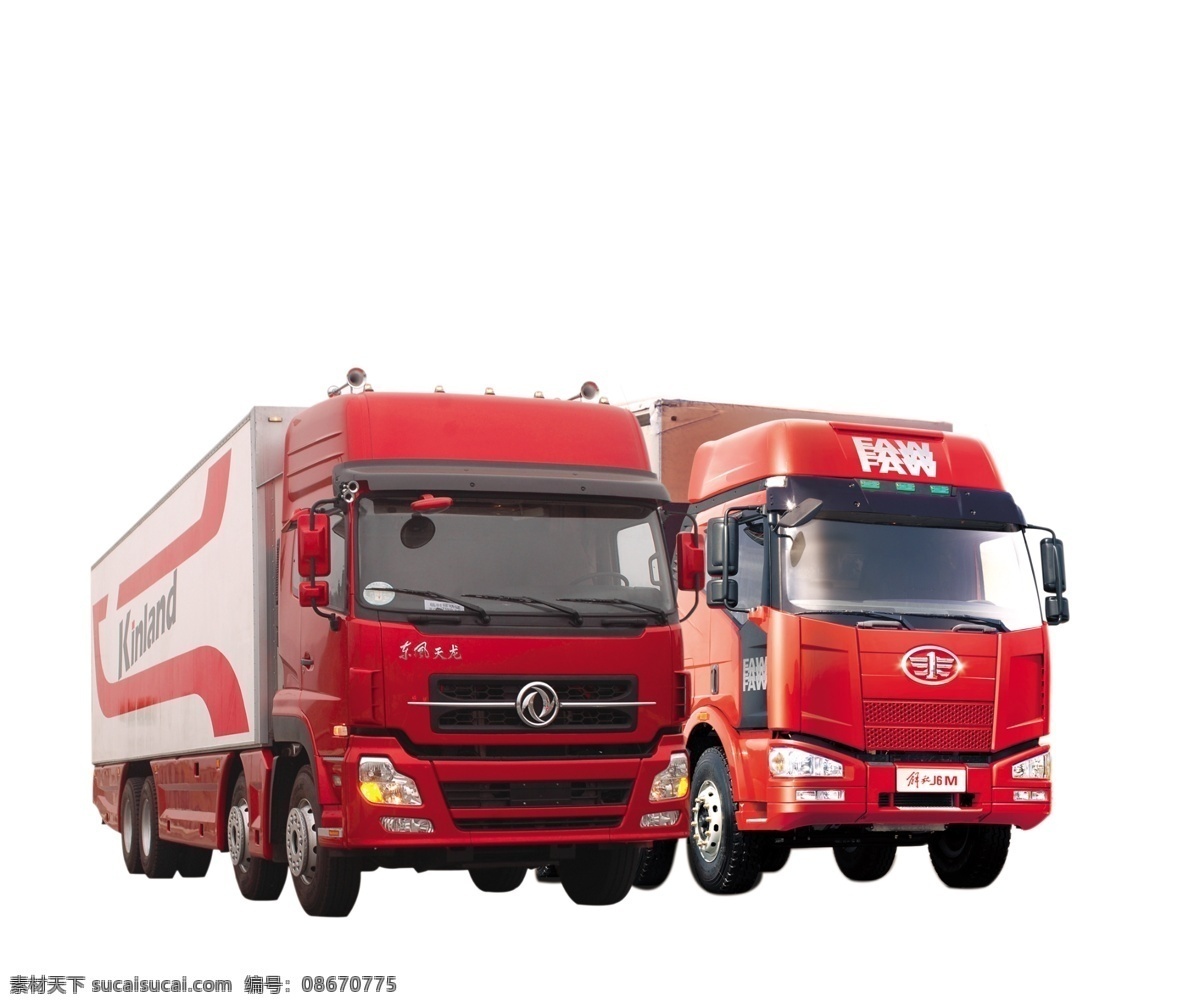 货车 卡车 两辆货车 东风 东风商用车 解放 解放商用车 解放货车 东风货车 分层 源文件