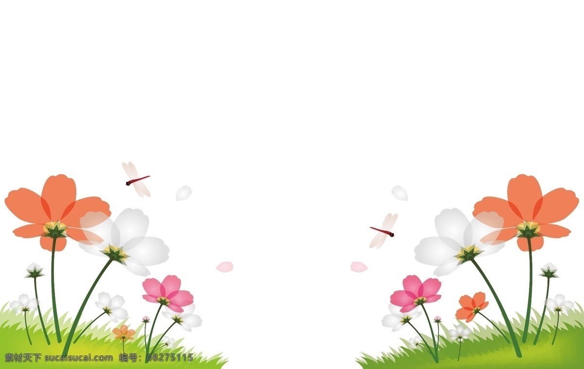 背景 背景底纹 底纹边框 对称 花 花朵 花朵移门 蜻蜓 移门图 移门图库 移门 风的呢喃 田园 移门画册 移门图案 家居装饰素材